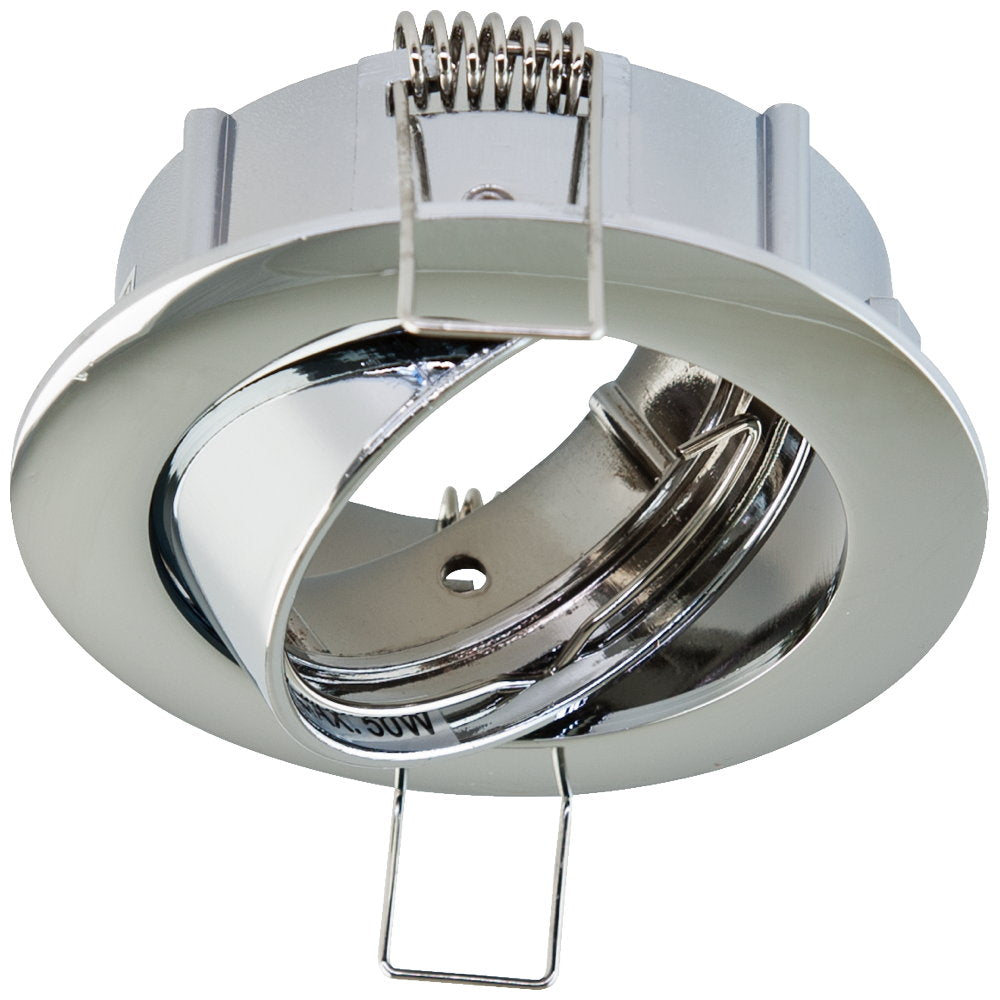 EVN Leuchte Chrom matt schwenkbar rund 82x29mm 12V IP20