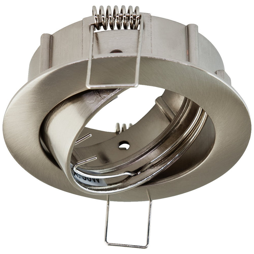 EVN Leuchte Chrom gebürstet schwenkbar rund 82x29mm 12V IP20