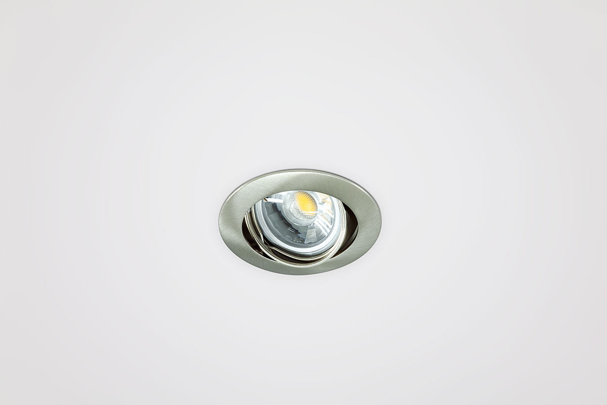 EVN Leuchte Chrom gebürstet schwenkbar rund 82x29mm 12V IP20