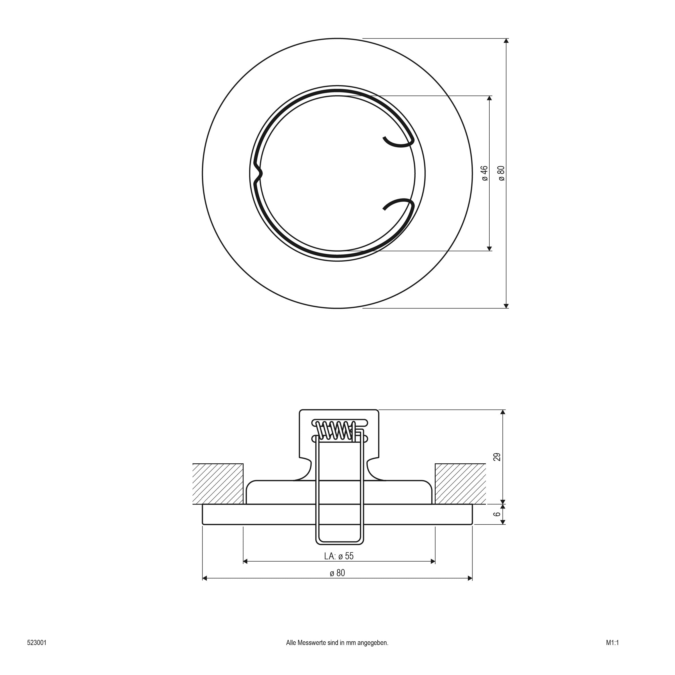 EVN Anbauleuchte weiß rund 80x35mm 230V IP20