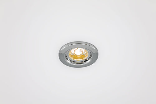 EVN Anbauleuchte Chrom starr rund 80x35mm 230V IP20
