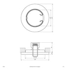 EVN Anbauleuchte Chrom starr rund 80x35mm 230V IP20
