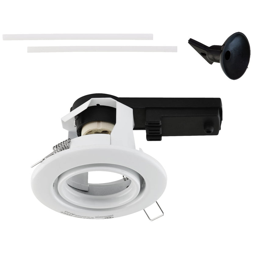 EVN Leuchte weiß schwenkbar rund 95x69mm 230V IP20