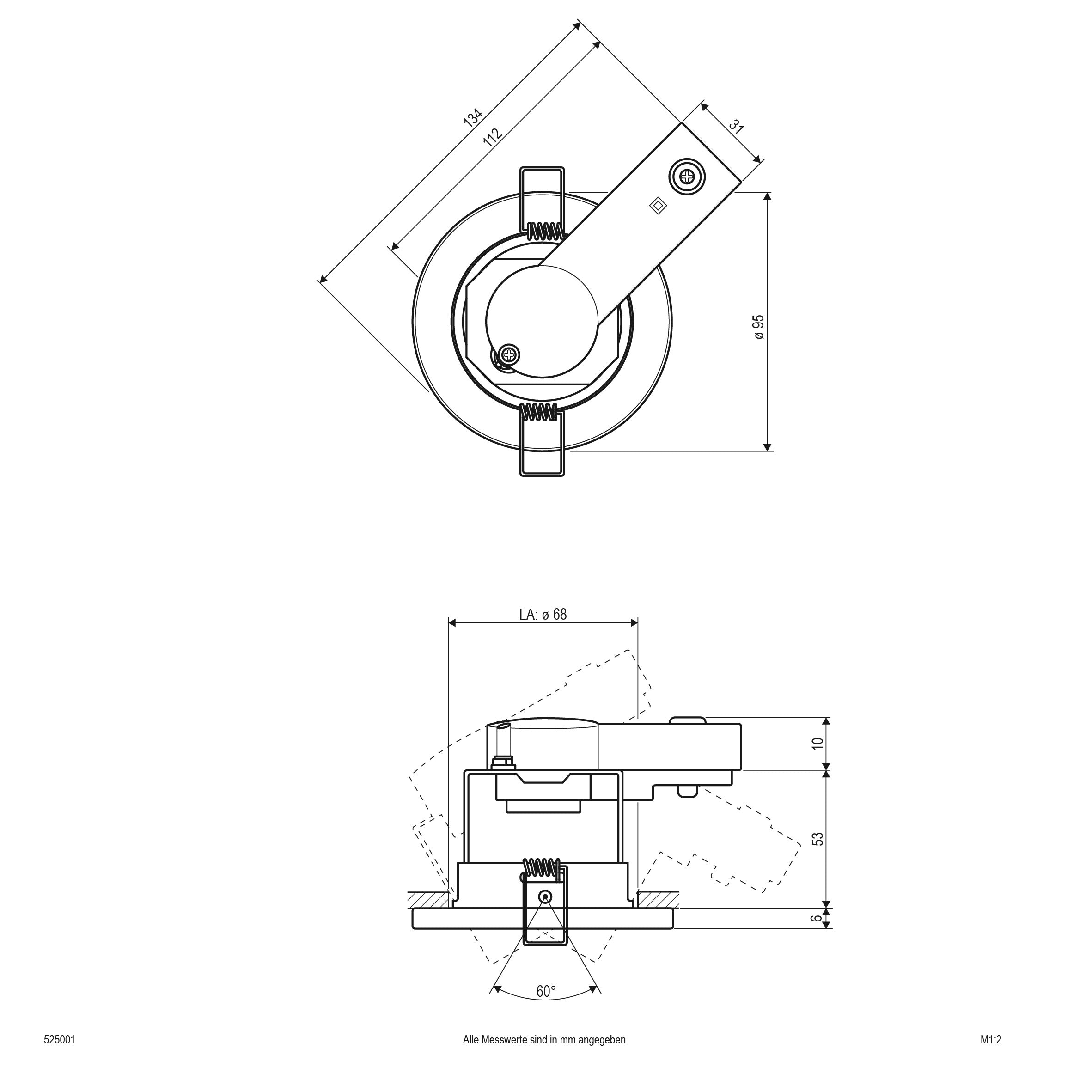EVN Leuchte weiß schwenkbar rund 95x69mm 230V IP20