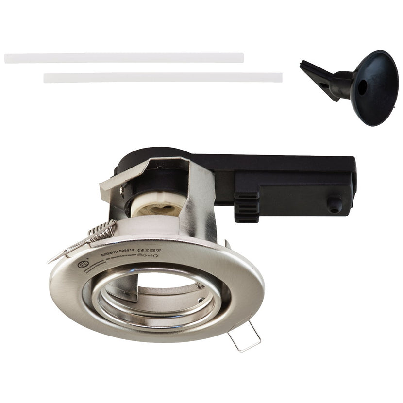 EVN Leuchte Chrom gebürstet schwenkbar rund 95x69mm 230V IP20