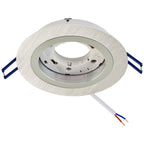 EVN Deckeneinbauleuchte Aluminium poliert rund 128x29mm 230V IP20