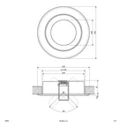 EVN Leuchte Aluminium abgeschrägt schwenkbar rund 82x26mm 12V IP20