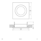 EVN Leuchte Aluminium viereckig 80x80x30mm 12V IP20