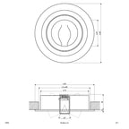 EVN Leuchte Aluminium schwenkbar rund 92x27mm 12V IP20