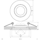 EVN Leuchte Aluminium schwenkbar drehbar rund 102x35mm 12V IP20