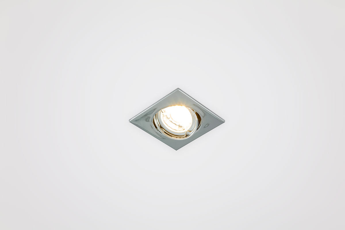 EVN Leuchte Chrom schwenkbar viereckig 82x82x21mm 12V IP20