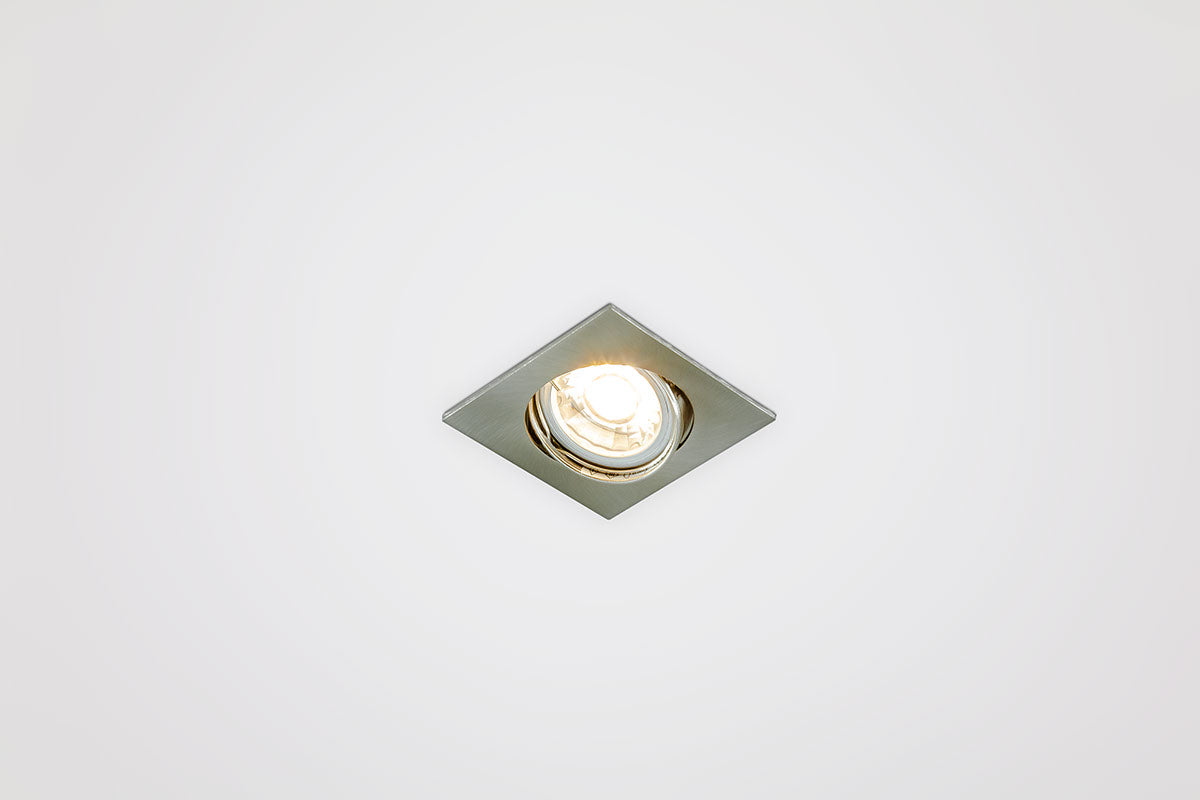 EVN Leuchte Chrom satiniert schwenkbar viereckig 82x82x21mm 12V IP20