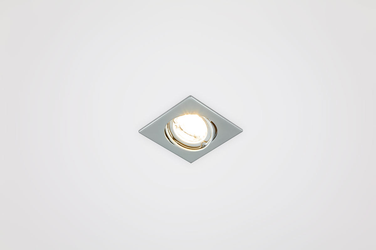 EVN Leuchte Chrom matt schwenkbar viereckig 82x82x21mm 12V IP20