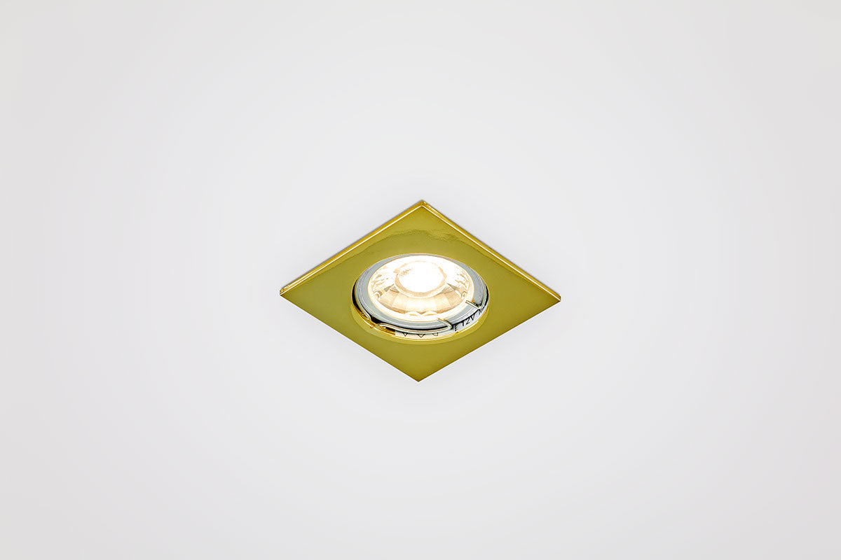EVN Leuchte Gold viereckig 75x75x22mm 12V IP20