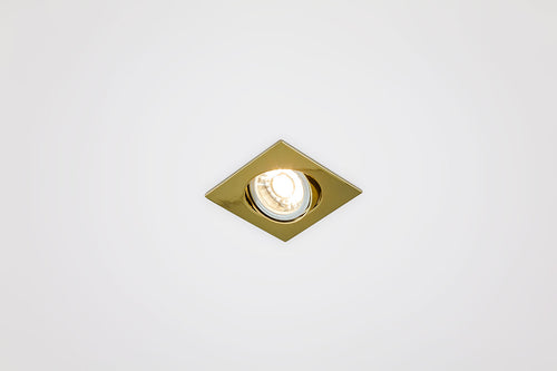 EVN Leuchte Gold schwenkbar viereckig 82x82x21mm 12V IP20