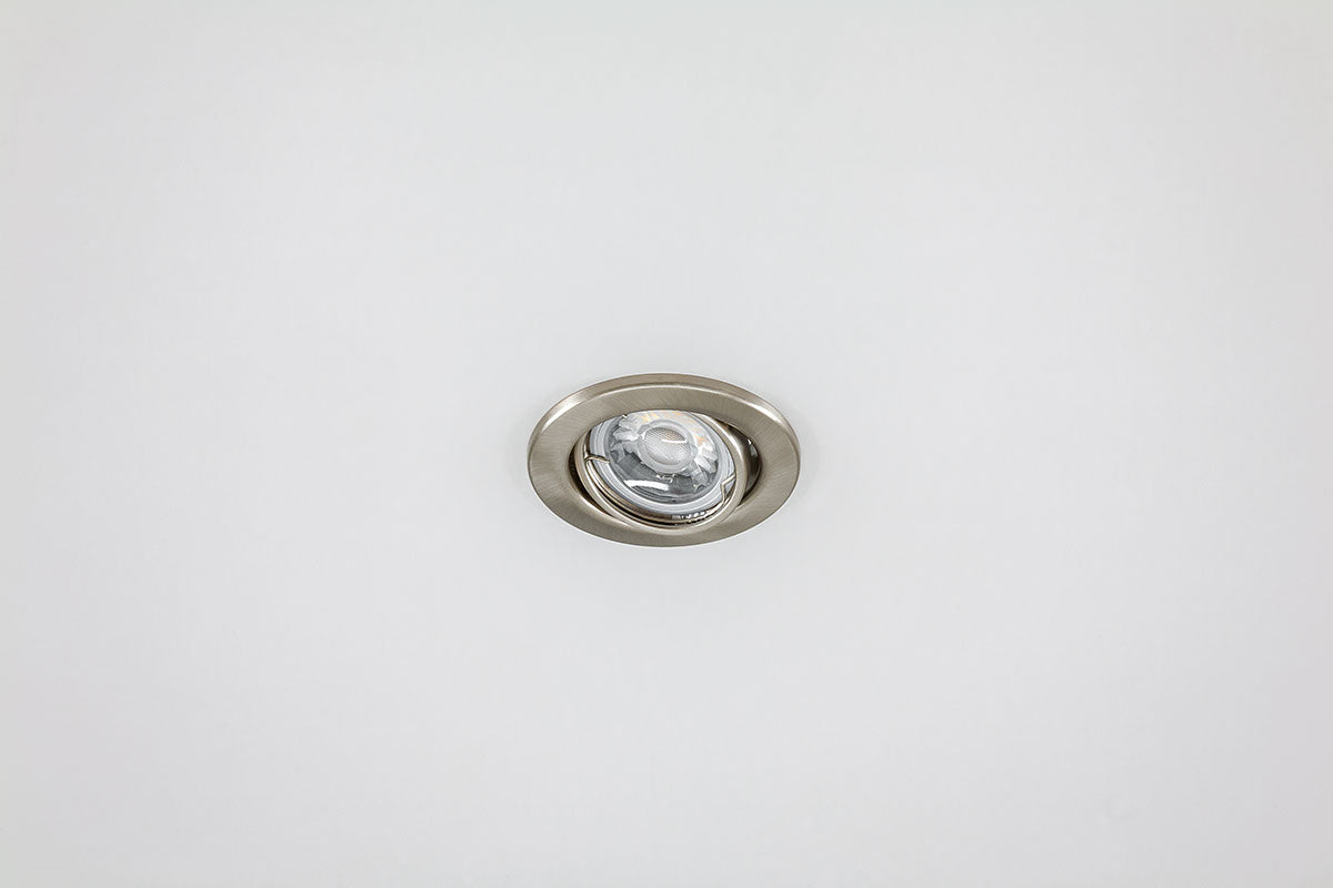 EVN Leuchte Chrom gebürstet schwenkbar rund 89x35mm 12V IP20