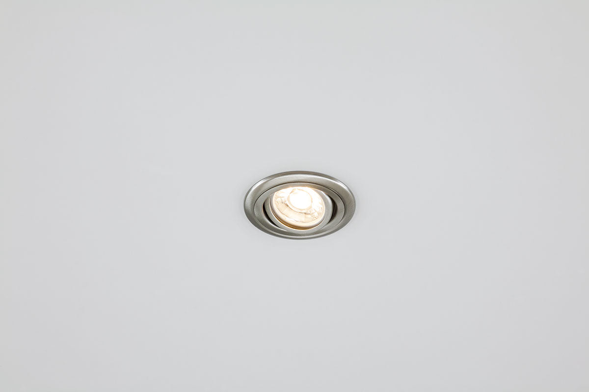 EVN Leuchte Edelstahl gebürstet schwenkbar rund 83x28mm 12V IP20