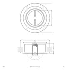EVN Leuchte Chrom gebürstet schwenkbar rund 83x28mm 12V IP20