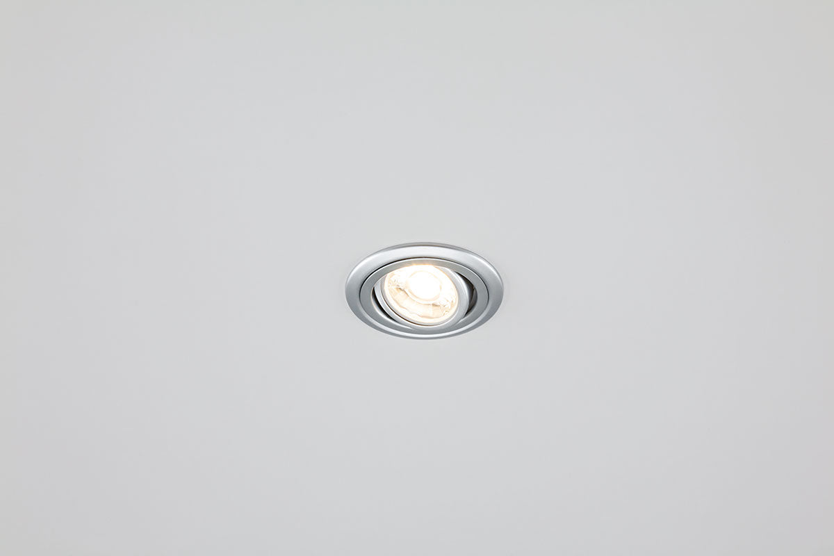 EVN Leuchte Chrom matt schwenkbar rund 83x28mm 12V IP20