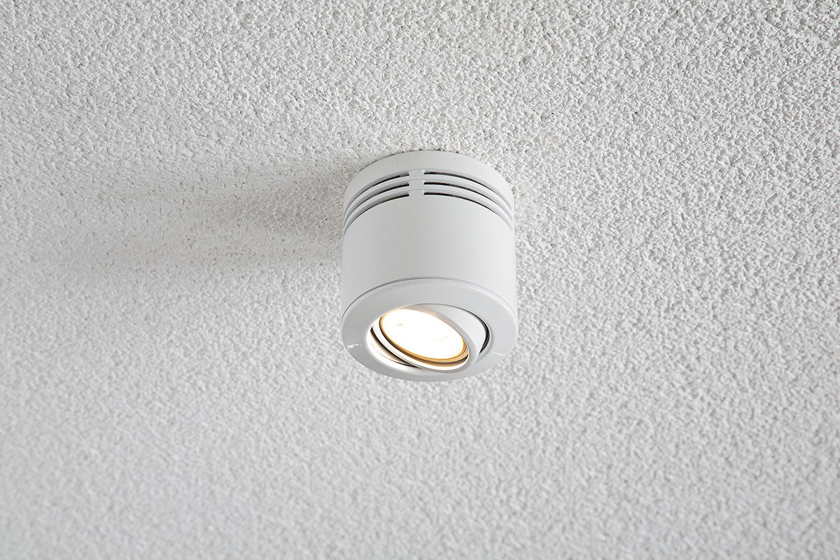 EVN Anbauleuchte weiß schwenkbar drehbar rund 87x85mm 230V IP20