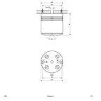 EVN Anbauleuchte weiß schwenkbar drehbar rund 87x85mm 230V IP20