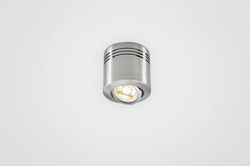 EVN Anbauleuchte Chrom satiniert schwenkbar drehbar rund 87x85mm 230V IP20