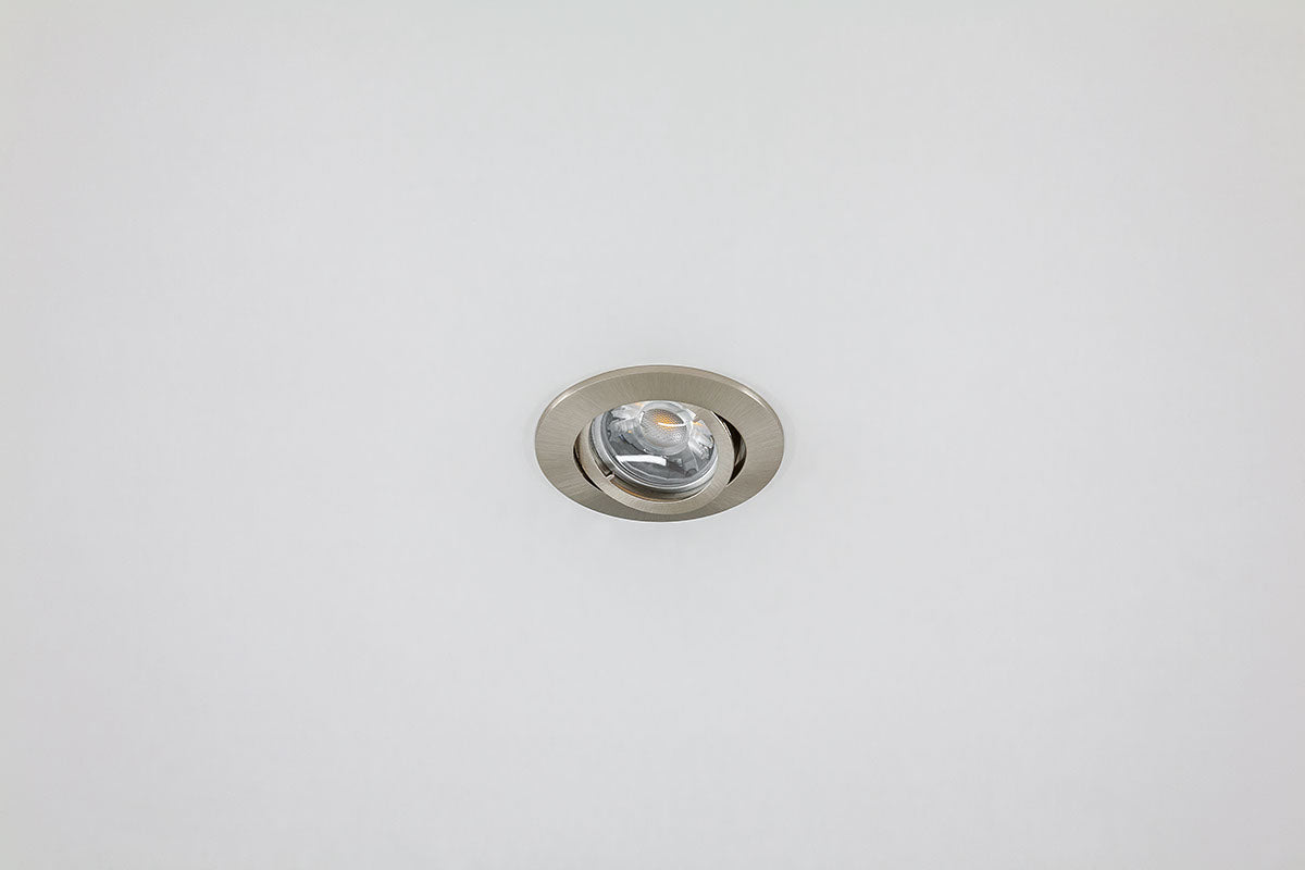 EVN Leuchte Chrom satiniert schwenkbar rund 81x28mm 12V IP20