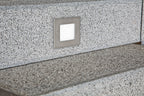 EVN LED Leuchte Edelstahl Optik viereckig 71x71x50mm 0,8W 6000K 36lm 230V IP54