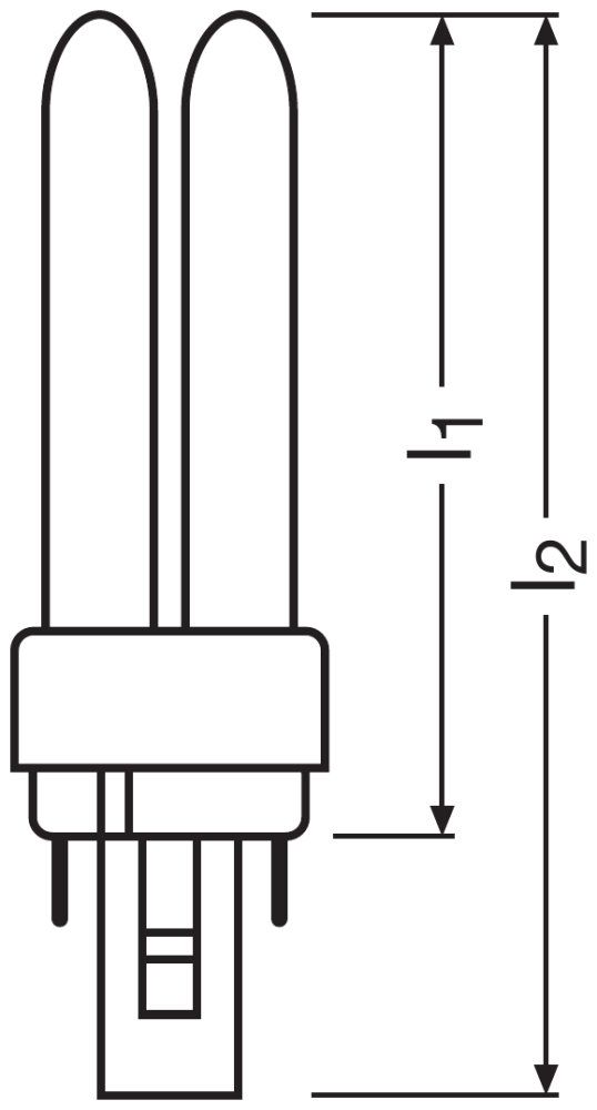 Osram Dulux D 10W/827 G24d-1 2pin Lumilux Interna
