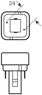 Osram Dulux D 26W/840 G24D-3 2pin Lumilux kaltweiß