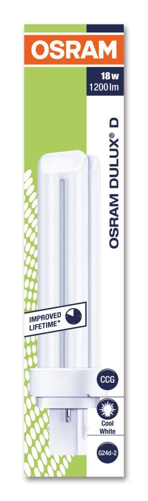 Osram Dulux D 18W/840 G24d-2 2pin Lumilux kaltweiß