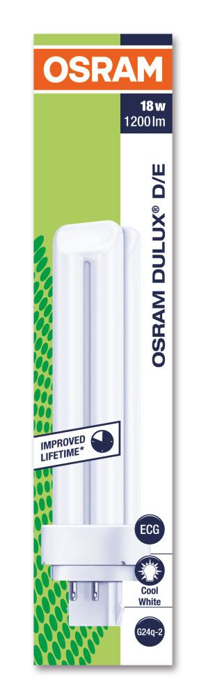 Osram Dulux D/E 18W/840 G24Q-2 4pin Lumilux kaltweiß
