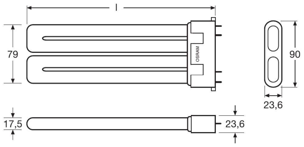 Osram Dulux F 36W/840 2G10 Lumilux kaltweiß