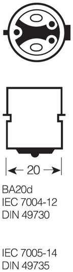 Osram Signallampe SIG 3015 UE 15/15W 30V BA20d