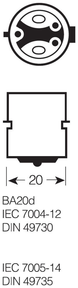 Osram Signallampe SIG 3015 UE 15/15W 30V BA20d