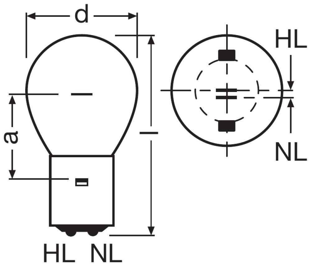 Osram Signallampe SIG 3015 UE 15/15W 30V BA20d