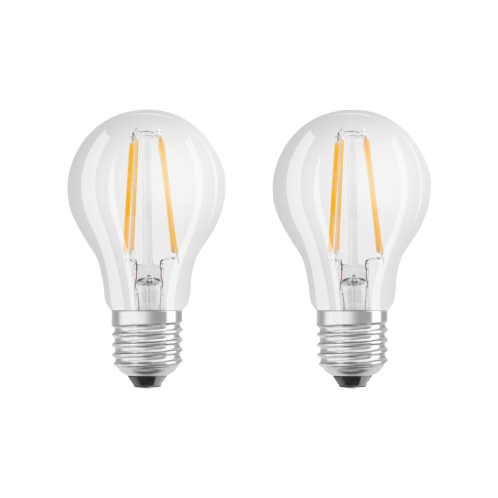 Osram LED Base Classic A Filament 7-60W/827 E27 klar 300° 806lm warmweiß nicht dimmbar 2er Pack