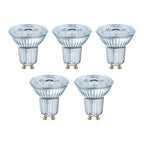 Osram LED Base PAR16 4,3-50W/827 GU10 36° 350lm warmweiß nicht dimmbar 5er Pack