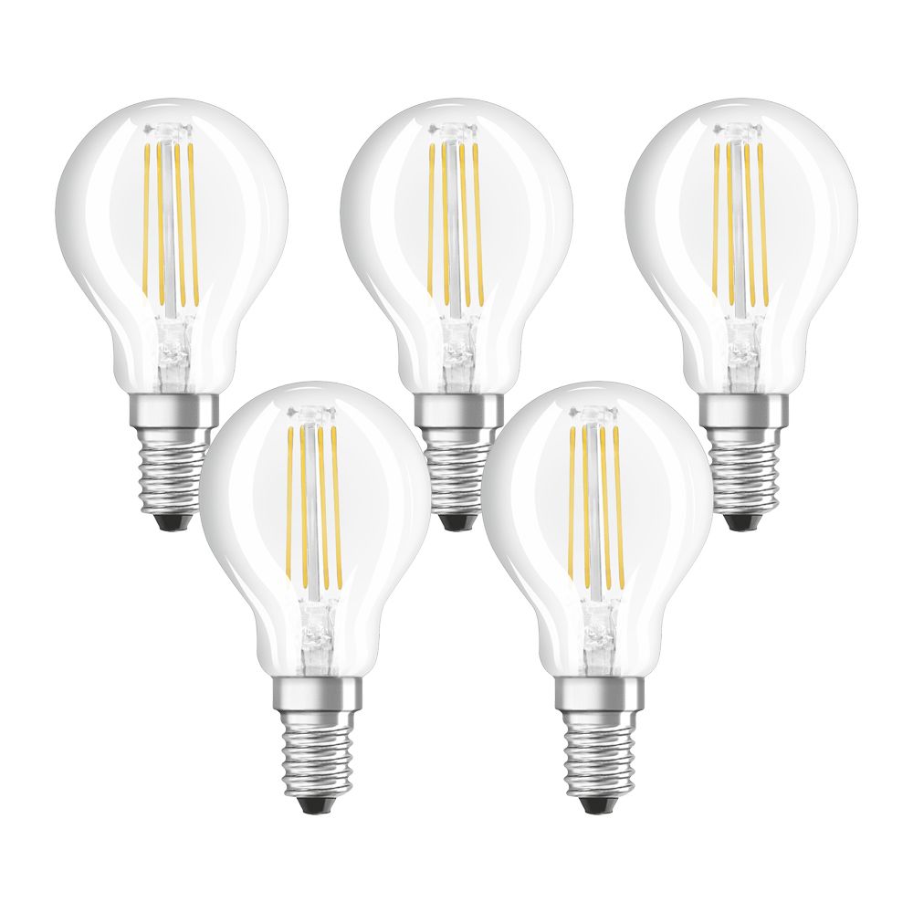 Osram LED Base Classic P Filament 4-40W/827 E14 470lm warmweiß nicht dimmbar klar 300° - 5er Pack