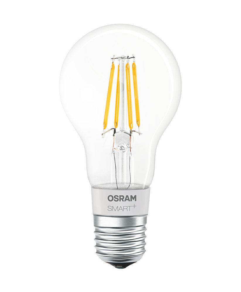 Osram Smart+ BT Apple CL A 5,5-50W/827 E27 650lm klar 320° dimmbar