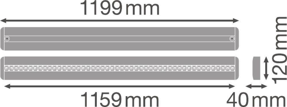 LEDVANCE LED Linear IndiviLED direct emergency 1200 34W/840 4200lm 70° kaltweiß nicht dimmbar weiß