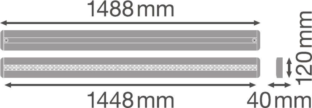 LEDVANCE LED Linear IndiviLED direct emergency 1500 25W/840 3000lm 70° kaltweiß nicht dimmbar weiß