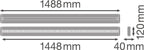 LEDVANCE LED Linear IndiviLED direct emergency 1500 48W/840 5700lm 70° kaltweiß nicht dimmbar weiß
