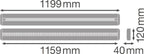 LEDVANCE LED Linear IndiviLED direct/indirect emergency 1200 42W/830 5000lm 70° warmweiß nicht dimmbar weiß