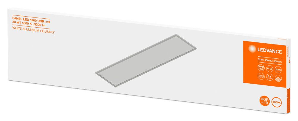 LEDVANCE LED Panel Performance 1200 33W/4000K nicht dimmbar UGR19 90°