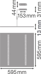 LEDVANCE LED Panel IndiviLED 600 33W/830 warmweiß dimmbar IP40 70° DALI