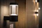 LEDVANCE LED Wandleuchte Endura Style Lantern Modern 11,5W/830 610lm warmweiß nicht dimmbar dunkelgrau IP44