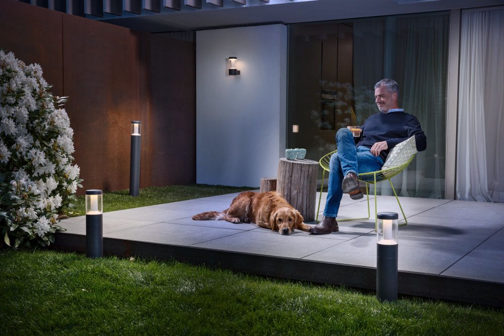 LEDVANCE LED Bodenleuchte Endura Style Lantern Modern 500 11,5W/830 610lm nicht dimmbar dunkelgrau IP44