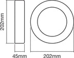 LEDVANCE LED Wandleuchte Endura Style Ring 16W/830 600lm warmweiß nicht dimmbar weiß IP44