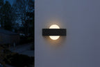 LEDVANCE LED Wandleuchte Endura Style Shield Round 11,5W/830 400lm warmweiß nicht dimmbar dunkelgrau IP44